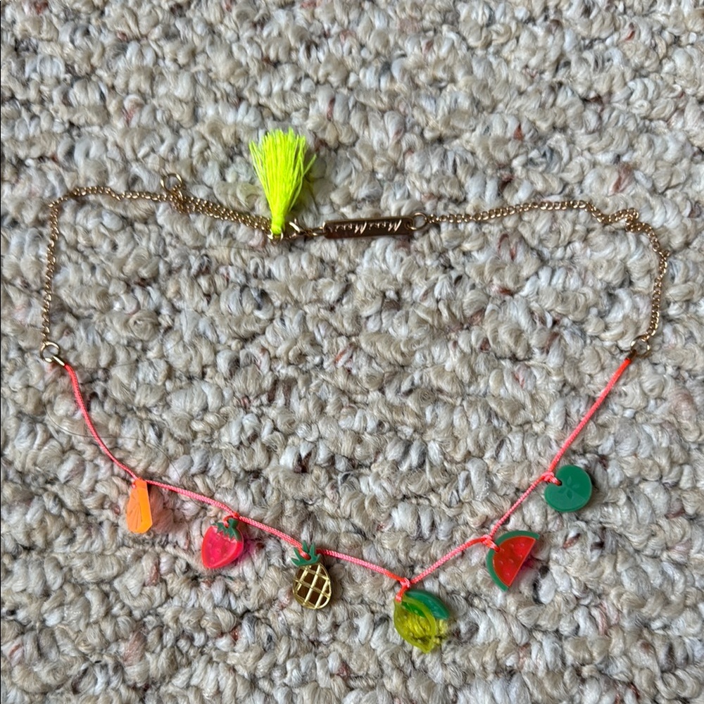 Colorful Fruit Charm Necklace